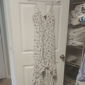 Rue21 White and Red Floral Dress